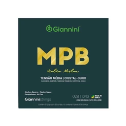 Encordoamento Giannini MPB para Violão Nylon Cristal Ouro GENWG