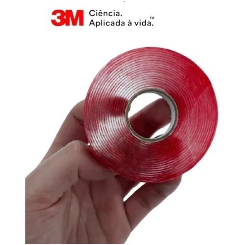 Fita Dupla Face 3M - 5mm Extra Forte Transparente - Fita VHB 4910 - Multiuso Fixa Forte em Oferta na Shopee