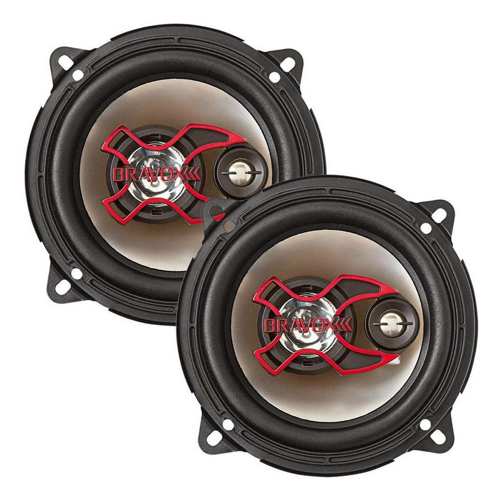 Alto Falante Triaxial Bravox B3X50X 100W RMS Par 5 polegadas em Oferta na Shopee