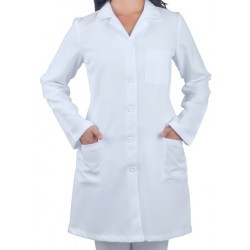 Jaleco Manga Longa Feminino Oxford  PREMIUM Branco SUPER PROMOÇÃO