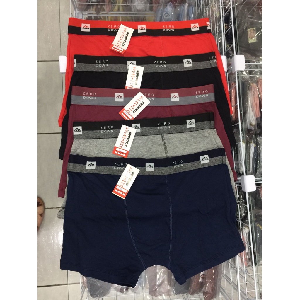 Cueca Boxer Fibra de Bambu Cueca confortavel Anti transpirante Cueca veste bem cueca toque de algodão masculino