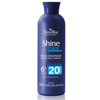Água Oxigenada 20 Volumes 900ml Shine Blue para Cabelos em Oferta na Shopee