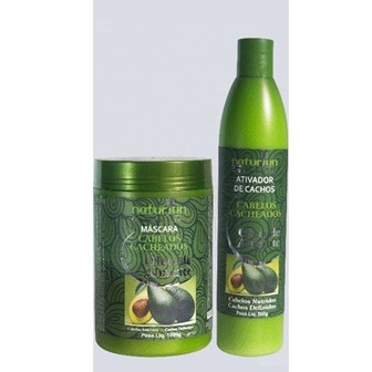 Detalhes do Kit Cabelos Cacheados Linha Profissional   Shampoo 1l + Condicionador 1l+ Mascara 1Kg + Ativador de Cachos 500 e Reparador de Pontas 60ml