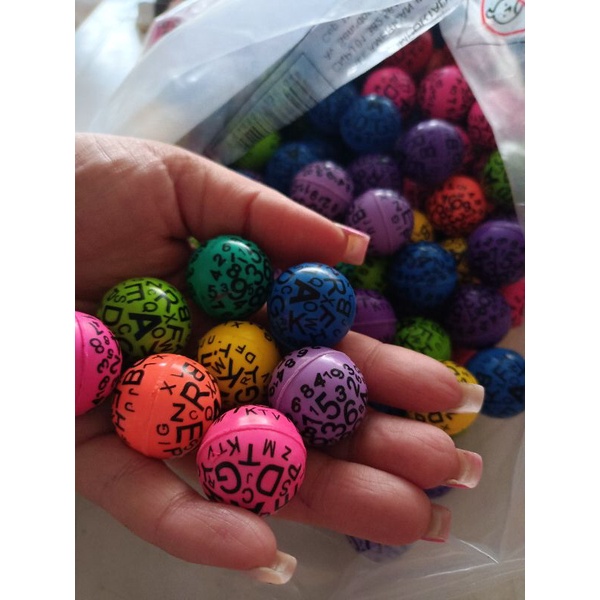 Bolinha Pula Pula especial NUMEROS  27mm multicoloridas( kit 10,kit 15,kit 30, kit 50 bolinhas)