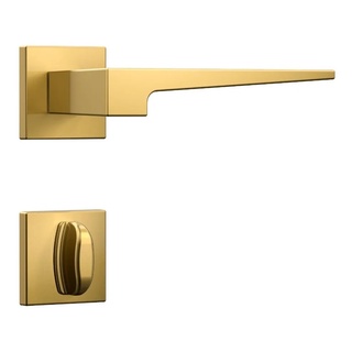 Fechadura De Porta Madeira Interna Stam Banheiro Quarto Classic Rosee Gold Preto 40mm