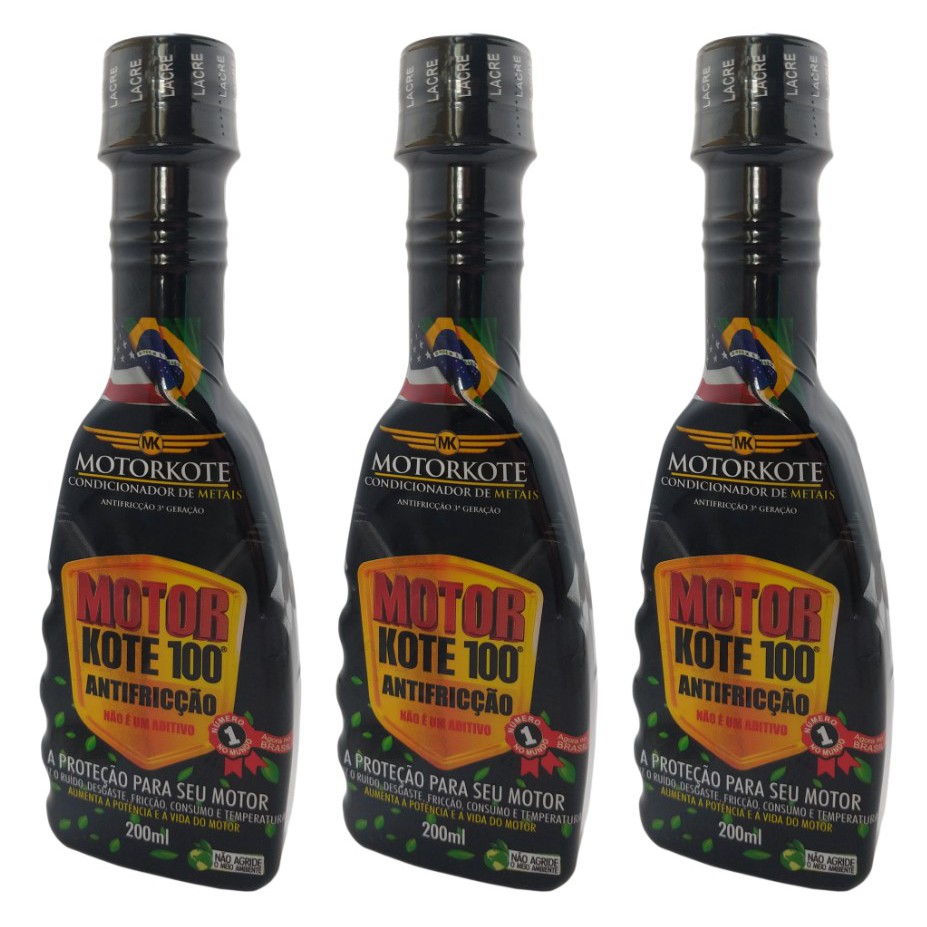 Kit 03 Motorkote 100 Condicionador De Metais 200ml Shopee Brasil