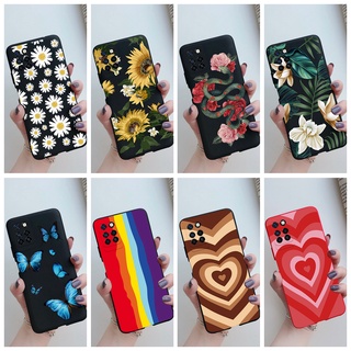 Capa Flexível De Silicone/TPU Com Flores De Coração Para Infinix Note 10 Pro /