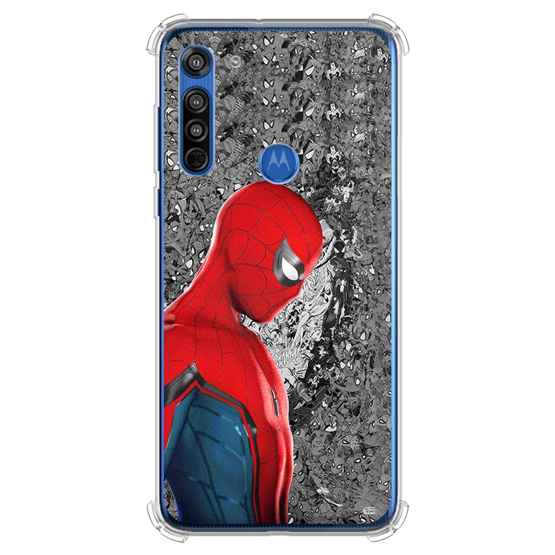 Capa para Moto G8, G8 Play, G8 Plus, G8 Power, G8 Power Lite - Avengers | Spider Man em Oferta na Shopee