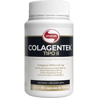 COLAGENTEK TIPO 2 60CÁPS ORIGINAL VITAFOR em Oferta na Shopee