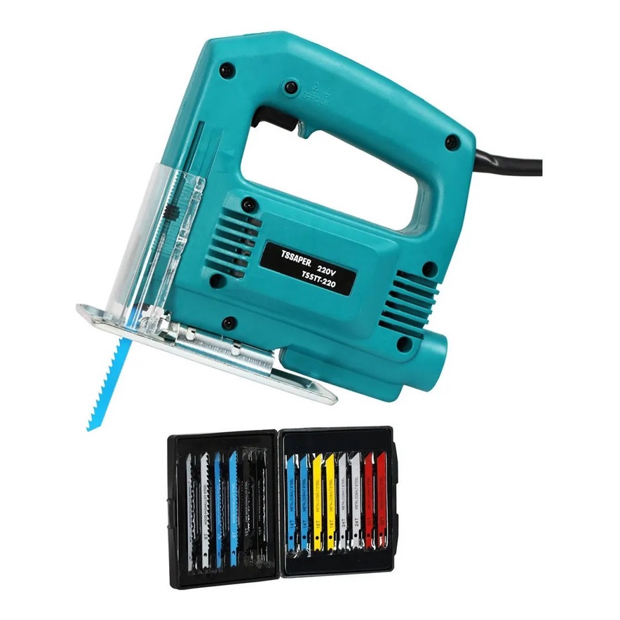 Serra Tico Tico 500w + 14 Lâminas Madeira Metal Tssaper