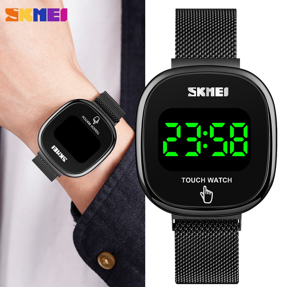Skmei Digital Led Touch Screen Data Relógios Das Mulheres À Prova D 'Água Data Relógio Relogio Feminino