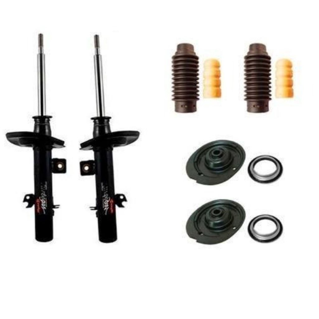 Par Amortecedor Citroen C3 C4 Peugeot 206 207 306 2011 a 2016 Dianteiro com Kit Batente