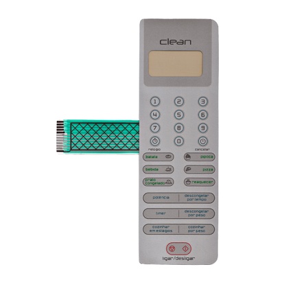 MEMBRANA TECLADO PARA MICROONDAS BRASTEMP BMS 18 ABHNA CLEAN