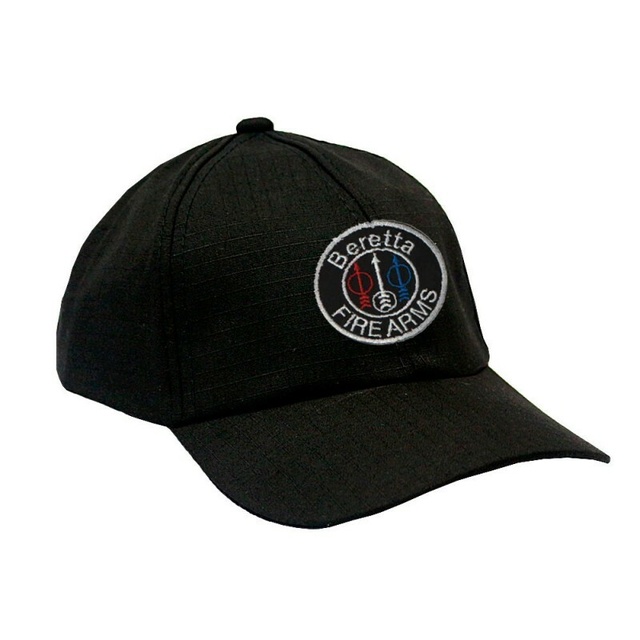Boné Militar Rip Stop Com Patch Aplicado Beretta Fire Arms Preta