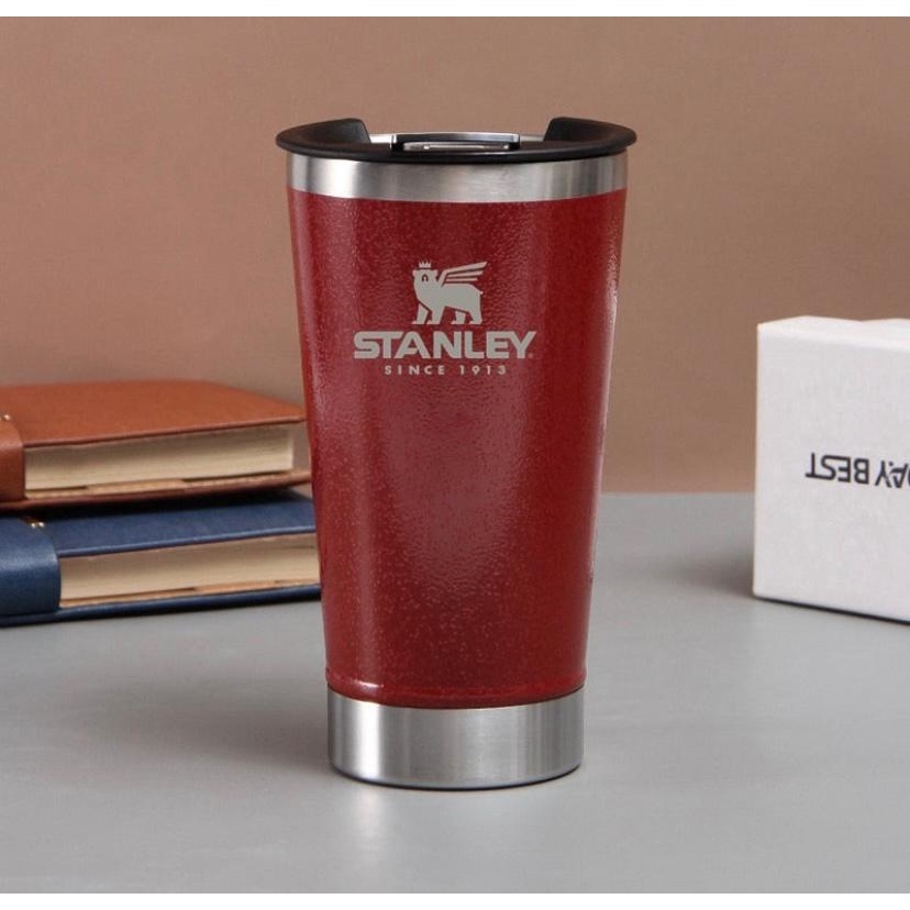 Copo Térmico Stanley Vermelho com garantia Aço Inox, 473ml Tampa e Abridor