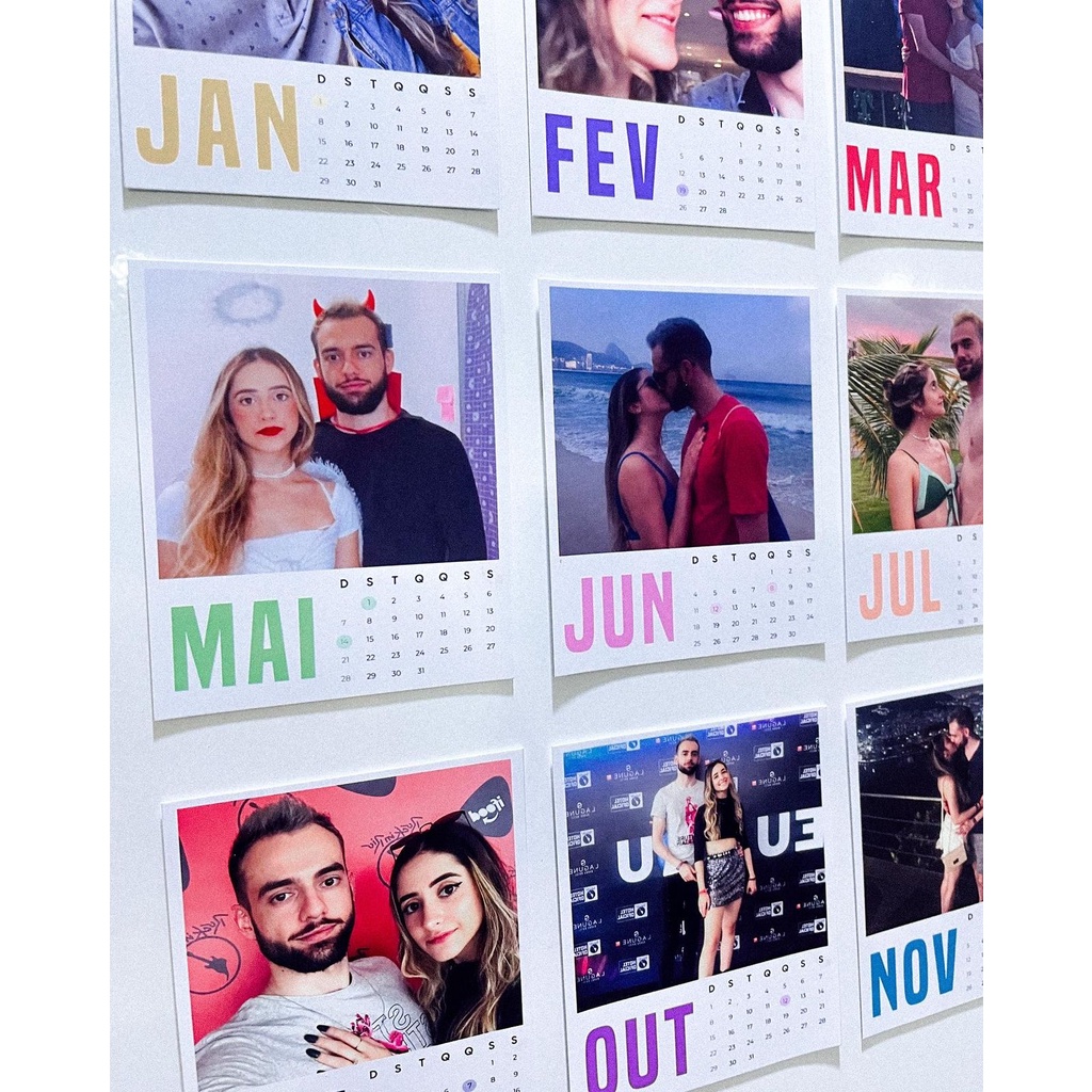 Calend rio im de geladeira com fotos 2023 personalizado desconto no