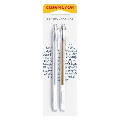 Caneta Esferográfica Compactor 07 Gel Blister
