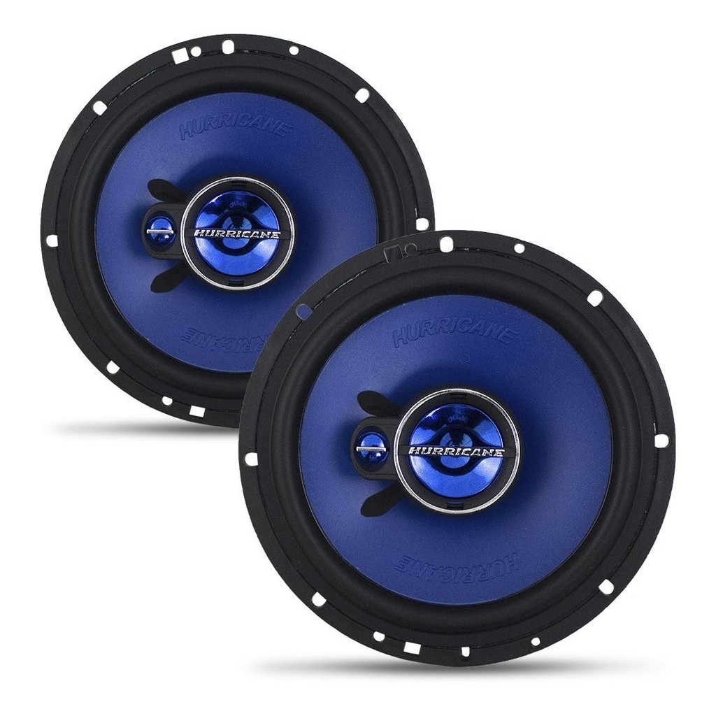 Par Alto Falante Porta Som automotivo Original 6 Polegadas 100 W rms Hurricane Triak 6