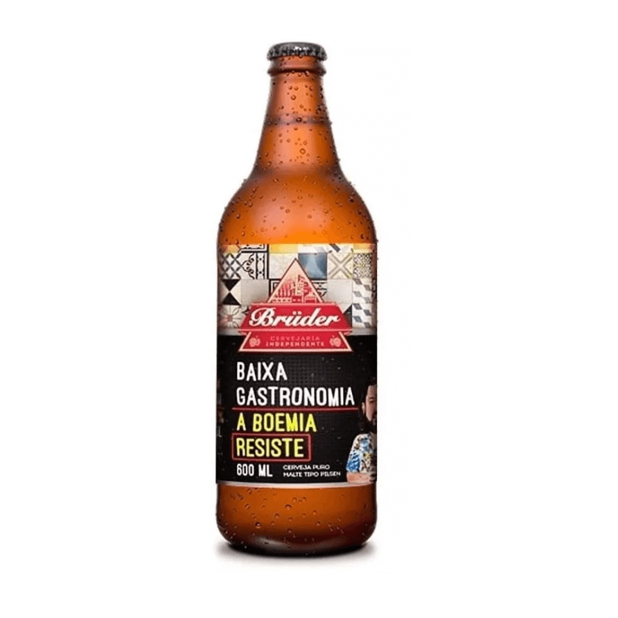 Cerveja Zero Carboidratos Baixa Gastronomia Bruder Puro Malte 600ml ...
