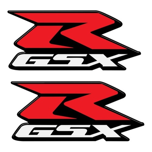 Adesivo Relevo Logo Suzuki 18x8cm Moto Gsx R 1000 Srad