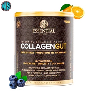 Collagen Gut Essential Nutrition 400g Sabor Laranja e Blueberry