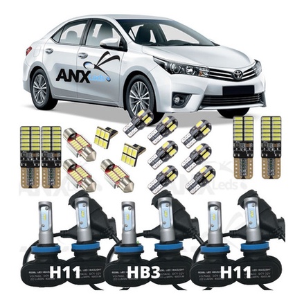 Kit Led Corolla Canbus 2017 2018 2019 + H11 +hb3 +h11
