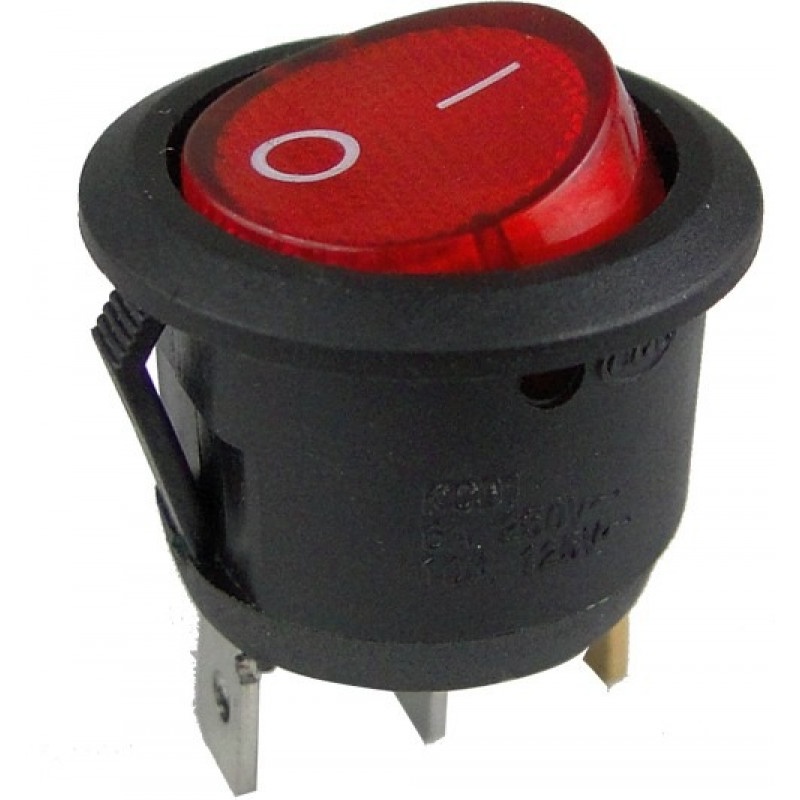 Kit 10 Peças - Chave Gangorra Redonda Kcd1-106n Vm Com Neon em Oferta na Shopee