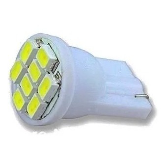 1 Lampada Automotiva T10 8 Smd Pingo - Super Branca