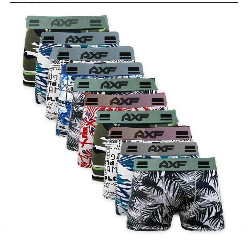 Kit 5 Cuecas Masculinas Box Boxer Laycra Atacado