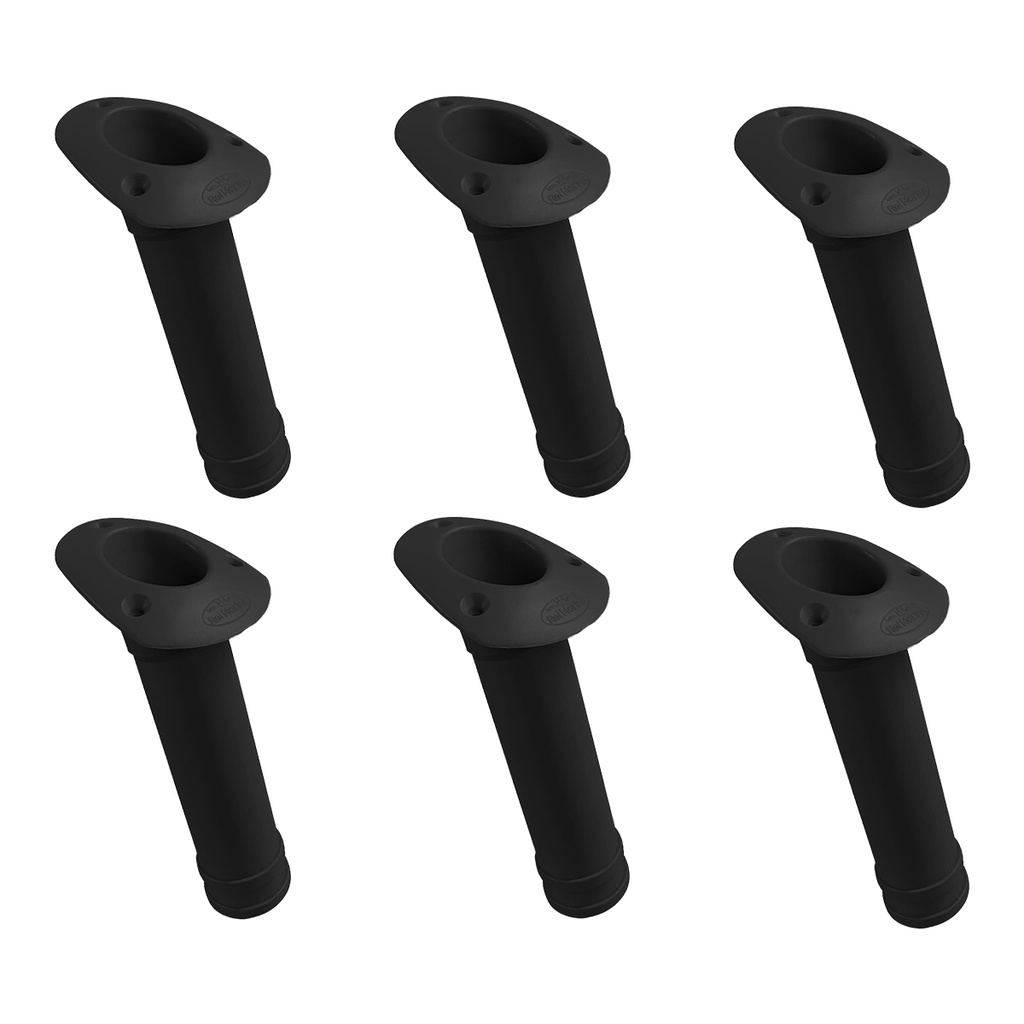 Kit 6 Porta Varas Caniço Inclinado Rei Marine Cor Preta