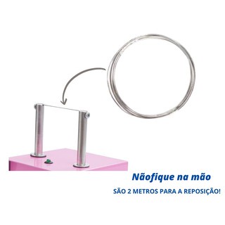 Kit 5 unidades Arame Refil Para Máquina De Cortar E Selar Fitas Fuxico