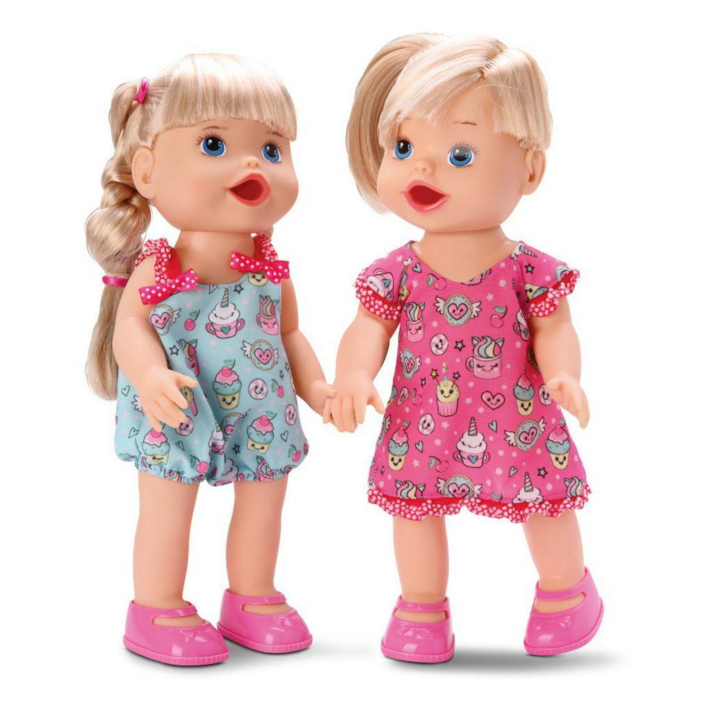 Bonecas Gemeas Meninas Come E Faz Caquinha Na Fraldinha | Shopee Brasil