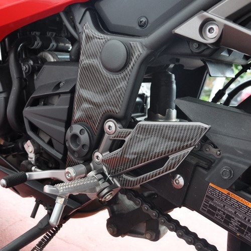Protetor Adesivo 3d Pedaleira + Quadro Moto Kawasaki Z300 Z
