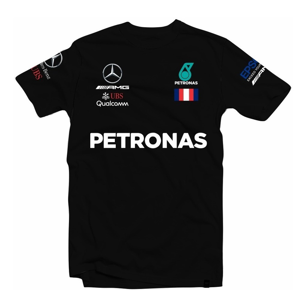 Camiseta camisa lewis hamilton 44 mercedes formula 1 f1 escorrega o