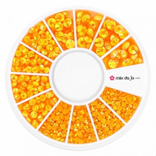 Disco De Strass Jelly Laranja Ab 2 3 E 4mm Decoração De Unhas em Oferta na Shopee