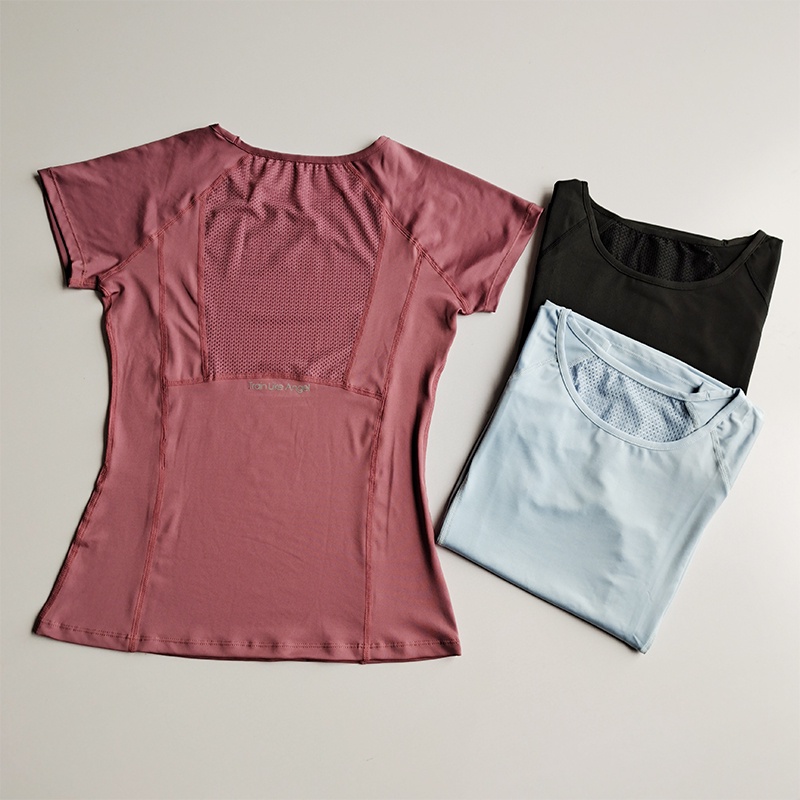 roupas fitness feminina academia camisas yoga top feminino dry fit t shirt tops femininos para academia em Oferta na Shopee