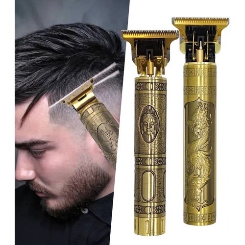 Máquina De Cortar Cabelo Profissional Acabamento Barbeador Vintage Sem Fio