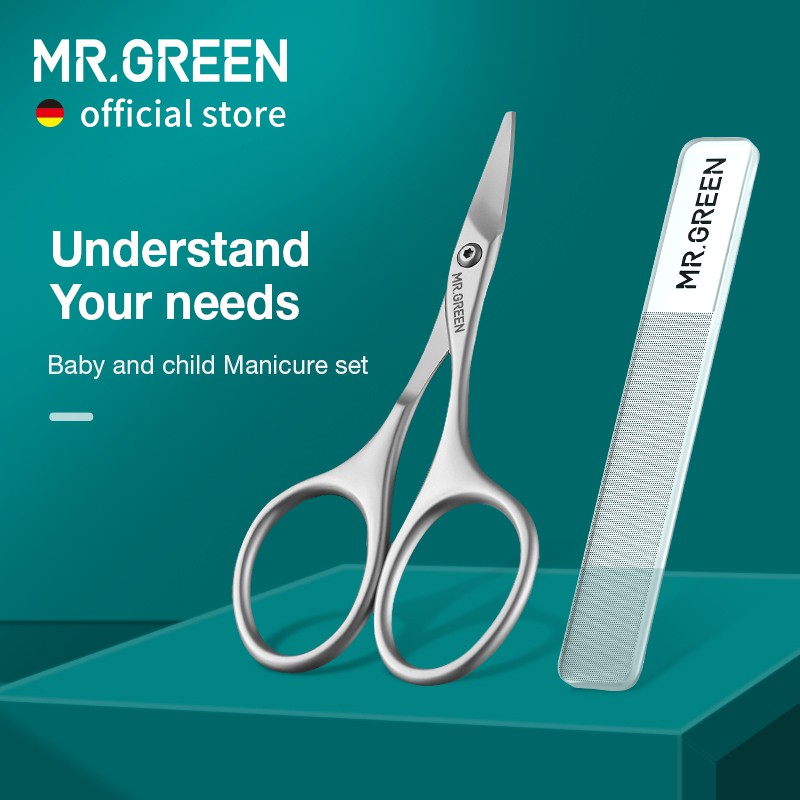 MR.GREEN Tesoura De Segurança Para Bebês Cortador De Unhas Recém-Nascidos Conveniente Ferramenta De Manicure Diária em Oferta na Shopee