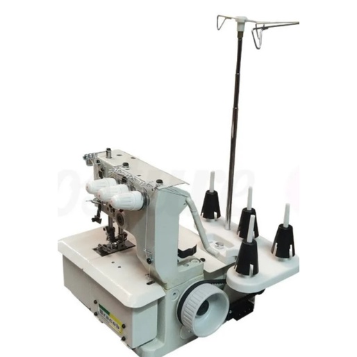 Maquina de Costura Galoneira Portatil c/ Motor Acoplado, transporte Simples, 2000 RPM, 3agulhas 4fios, 250w-Bracob- 12 meses de Garantia