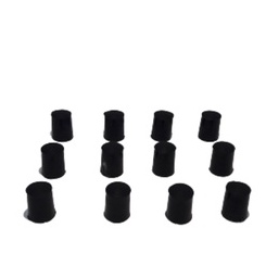 12 Ponteiras De Plástico Virola Para Taco De Sinuca Bilhar Marca Rista