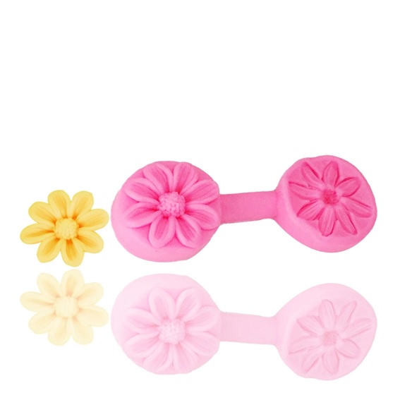 Molde De Silicone Flor, Crisântemo, Florzinha em Oferta na Shopee