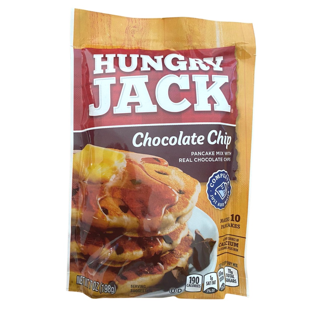 Massa Para Panqueca Americana E Waffle Hungry Jack Chocolate Chip