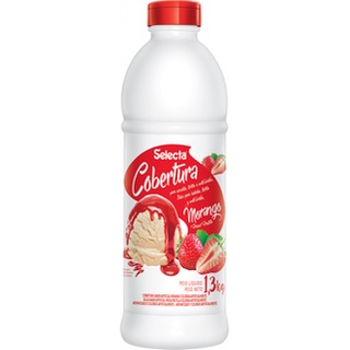 Cobertura MORANGO para Sorvetes, Açaí, Tortas e Milk-Shake - Selecta 1,3 kg
