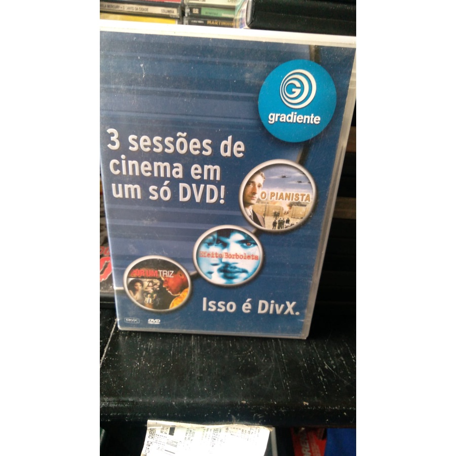 DVD DivX Gradiente O Pianista Efeito Borboleta Por Um Triz