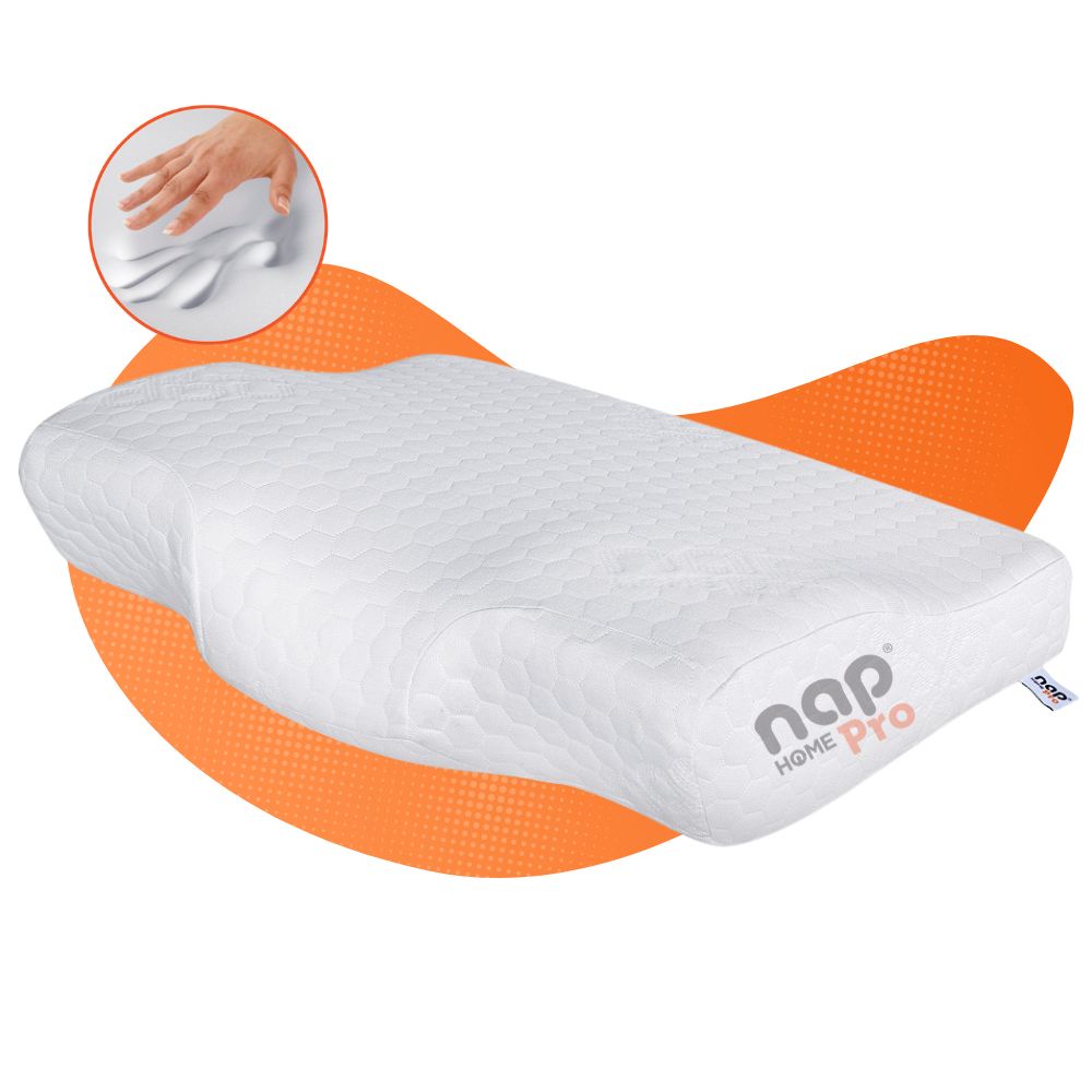 Travesseiro Nasa Cervical Anatômico Ortopédico Viscoelástico Hipoalergênico Ajuste Ideal - Ergo Fit Nap Home Pro