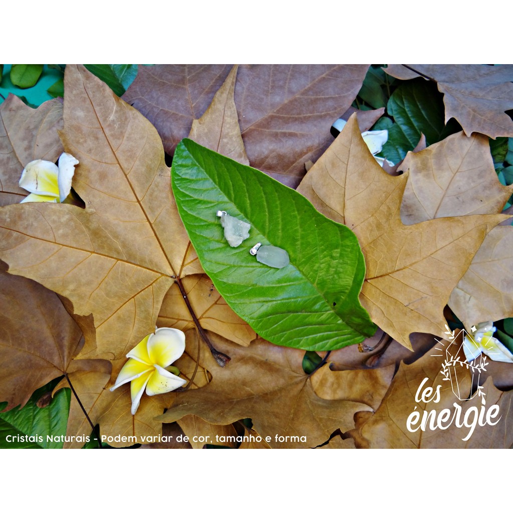 Pingente Agua Marinha Pedra Natural Bruta