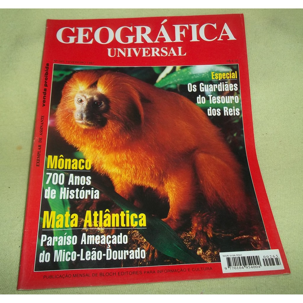 Revista Geográfica Universal nº 265 - Fevereiro 1997- Mico-Leão Dourado
