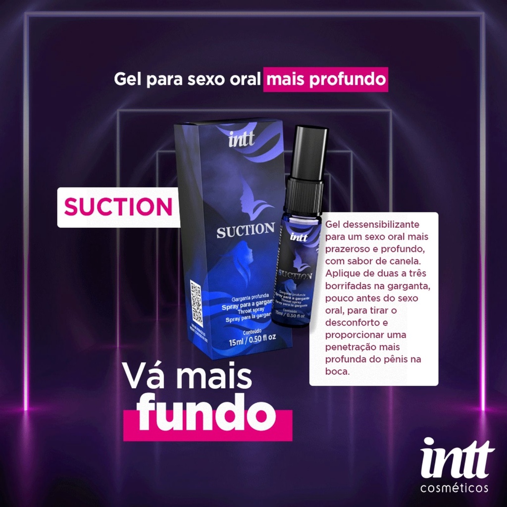 Gel Para Garganta Profunda Suction Facilitador De Sexo Oral Sabor De Canela E