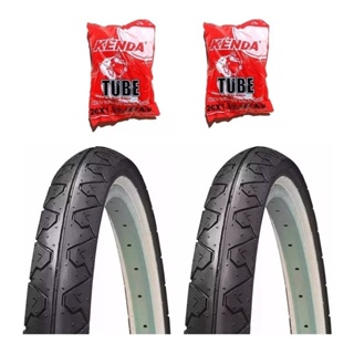 Par Pneu Bike Kenda Retro Aro 26x1.95 Faixa Branca +2 Camara em Oferta na Shopee