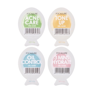Focallure 3pcs Máscara Hidratante Óleo Controle Clareamento Acne